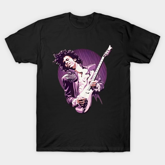 Prince Purple Rain T-Shirt by My Daily Art